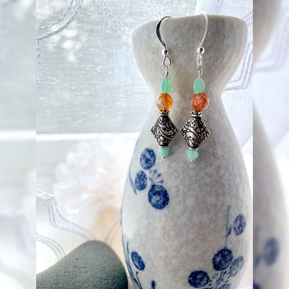 🎉host pick🎉Handmade 🔥 agate earrings